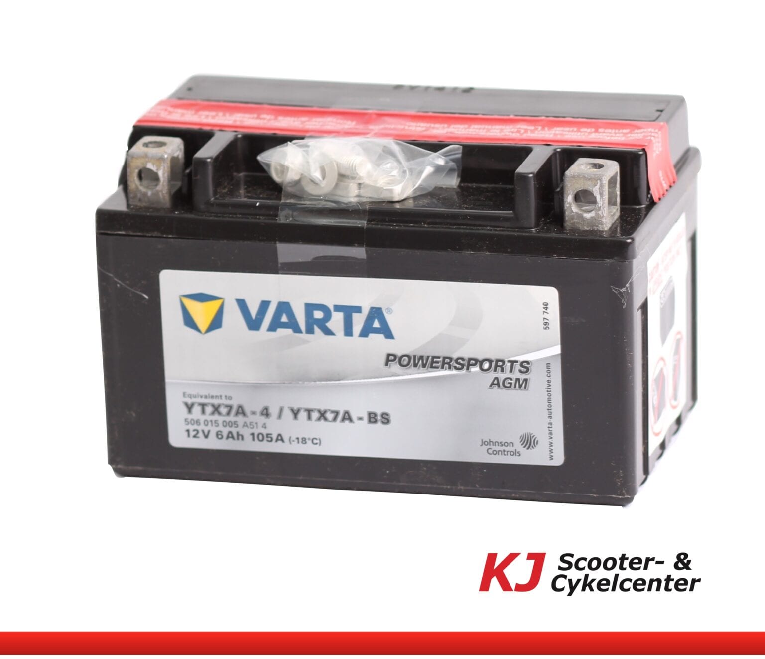 thumbnail image 2 of Caltric AGM Battery For Suzuki GSX-R600 2019-2022 – 12V 6Ah, CCA 95 – YTX7A-BS / FTX9-BS 2 of 5
