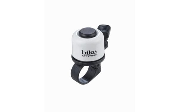 Klokke Bike Attitude Hvid Med Fjederhammer - Hvid
