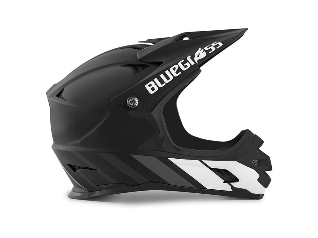 BLUEGRASS Helmet - Black/White | KJ Scooters