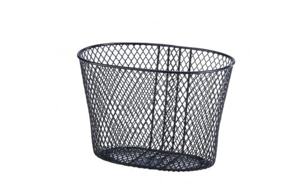 Kurv For 20"+24" Sort M/Bøjle & Beslag 29,5x22x22cm