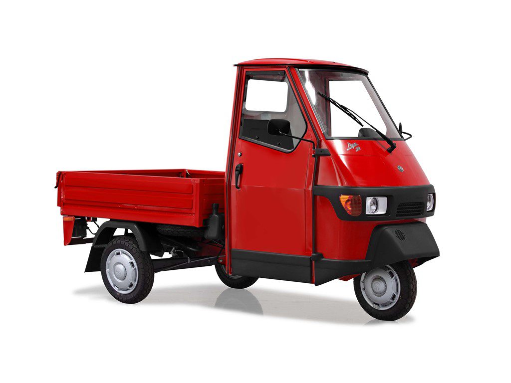 Piaggio APE 50 SHORT DECK E4 25km/t Rød