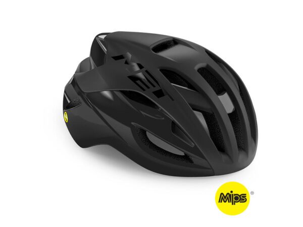 MET Hjelm Road Rivale MIPS Black/Matt Glossy