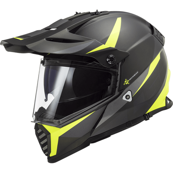Hjelm MX436 PIONEER EVO ROUTER YELLOW