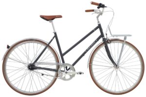 Raleigh Yate Cargo Dame 7g fod 56 cm mat mørkegrå/sølv