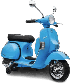 Kids Scooter Vespa GTS Elektrisk 12V - Blå